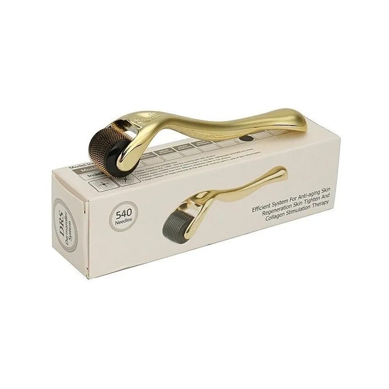 Dermaroller Corporal Facial Arrugas Estrias Manchas Oro Rodillo Micro Agujas