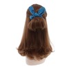 Soft Suede Scrunchie Hair Ties With Rabbit Ears (Ocean Blue)