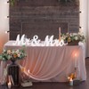 LinTimes Mr & Mrs Letter Embellishments for Wedding Decoration, Musuntas