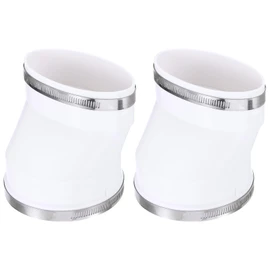 PATIKIL 2Pcs 4" Duct Adapter Round to Oval Recessed Dryer Vent Hose Connector with Clamp