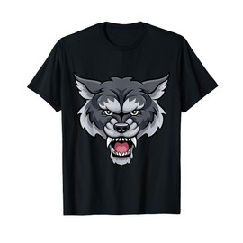 Wolf or Werewolf Angry Cartoon Character T-Shirt