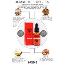 Bio Bartöl - SURTIC 30ml Öl - Das perfekte Bartöl für empfindliche Haut - Best Beard Produkte Wartung - Wir fertigen Bio Bart Öl für Männer - Dies ist ein Vegan Bart Öl