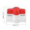sourcing map 32mm PVC Ball Valve for Water Supply Pipe,
