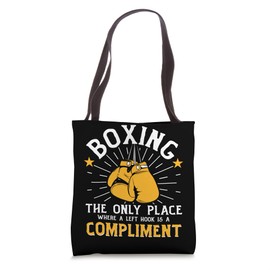 Shadow Boxing Punching Kickboxing Bag Gloves Boxer Fighting Tote Bag