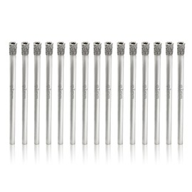 Jamiikury 1/8" / 3mm Diamond Hole Saw Drill Bits, Glass Tile Hole Saw - Pack of 15