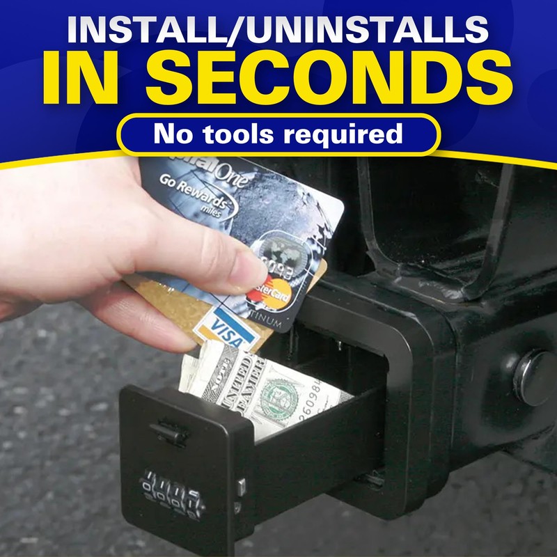 HitchSafe HS7000 Key Vault | Hidden Trailer Hitch Safe for