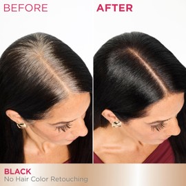 Garnier Color Sensation Color Retouch, Demi Permanent Hair Dye for Roots with 100% Gray Coverage, Black Hair Dye 1.0, Pack of 6