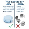 Denture Case, Definitely No-Leak Denture Bath Box for Traveling Perfectly,