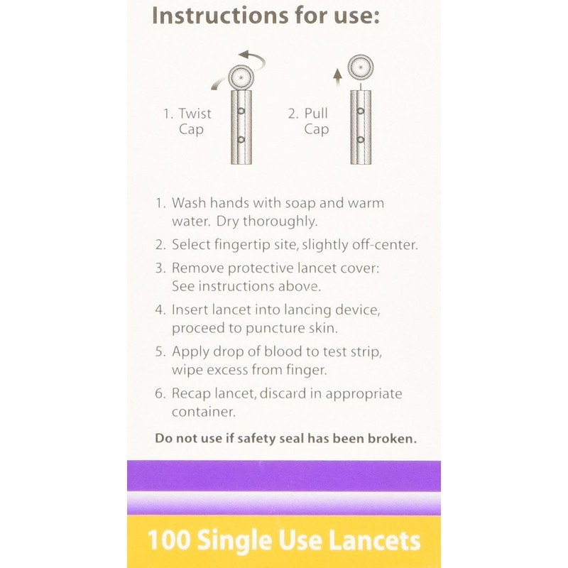 Sure Comfort Universal Lancet, 30g, 100 Count