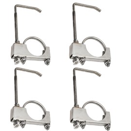 4 Pcs 3" Exhaust Clamp with Hanger,Heavy Duty Exhaust Hanger with Clamp,Universal Muffler Hanger Automotive Tools for Most Car Truck Exhaust Systems (3.0 inch)