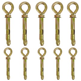 10 Pcs Expansion Bolt, M6-60 | M8-70 Anchor Ring Screw, Long Eye Bolt with Ring, Eye Bolt Expansion Screw, Wall Expansion Anchor Bolts Anchors Screw, Expansion Shield Anchor Eye
