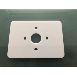 Replacement Rectangular Trim Wall Plate for NEST Gen 1, Gen 2, Gen 3, and E Learning Thermostats [Shiny White], Size 4.25 x 6