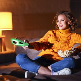 Remote Cover for Dish Network Remote Control 52.0/54.0, Silicone TV Remote Case Skin Sleeve Glow in The Dark Green