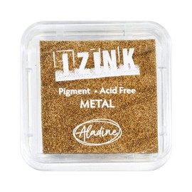 Ink Pad Izink Pigment Stamp Ink Pad Classic Quick Drying - Scrapbooking, Embossing and Creative Card Making - Size 5 x 5 cm (Classic Copper)