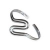 Fly Style Sterling Silver Bangle - Wave Bangle - Silver