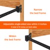 Ertuohg 2Pcs Bed Frame Brackets for Headboard, Headboard Adapter Kit,