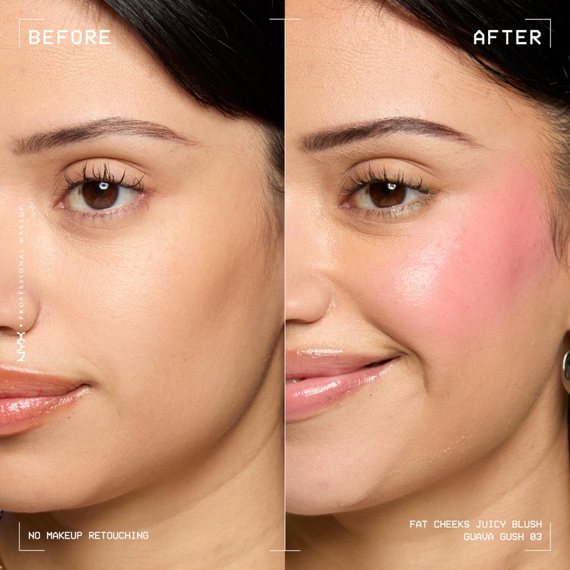 NYX Professional Makeup Fat Cheeks Juicy Blush, Blush Liquido Idratante,