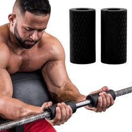 Empuñadura mancuernas, Barras de entrenamiento de pesas gruesas, silicona gruesa para entrenamiento de fuerza, adecuado para culturismo, entrenamiento de fuerza, levantamiento de pesas y más