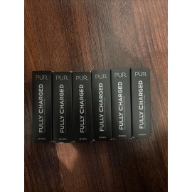 PUR 6 X Pur Fully Charged Mascara Powered by Magnetic Technology 0.13 oz each travel