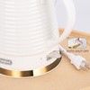1.26 Quarts Ceramic Electric Kettle with Infuser & Cups Kit,