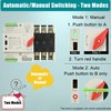 Automatic Transfer Switch, 100 Amp 3 Pole Auto Transfer Switch