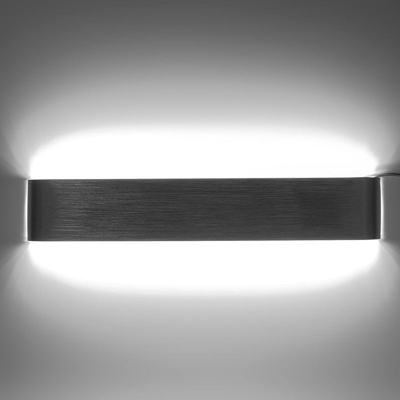 18W Modern Minimalist Aluminum LED Wall Lamp Bedside Hallway Bathroom