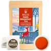 WT WEETEE Paris Breakfast Black Tea,100 Count Paris Black Tea