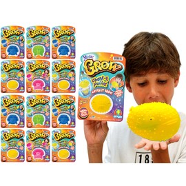 JA-RU Squishy Magic Growing Animal (12 Pack Assorted) Water Growing Toys for Kids. Ocean Creatures, Dinosaur, Unicorn Themed Toys. Sensory Stress Fidget Ball. Beach, Pool, & Bath Party Favors. 314-12s