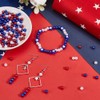 SOFPLATE 1200Pcs Independence Day Beads Patriotic Beads Bulk 6mm Small
