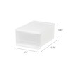 IRIS USA 7 Qt. Plastic Stackable Storage Drawers, Small, 4