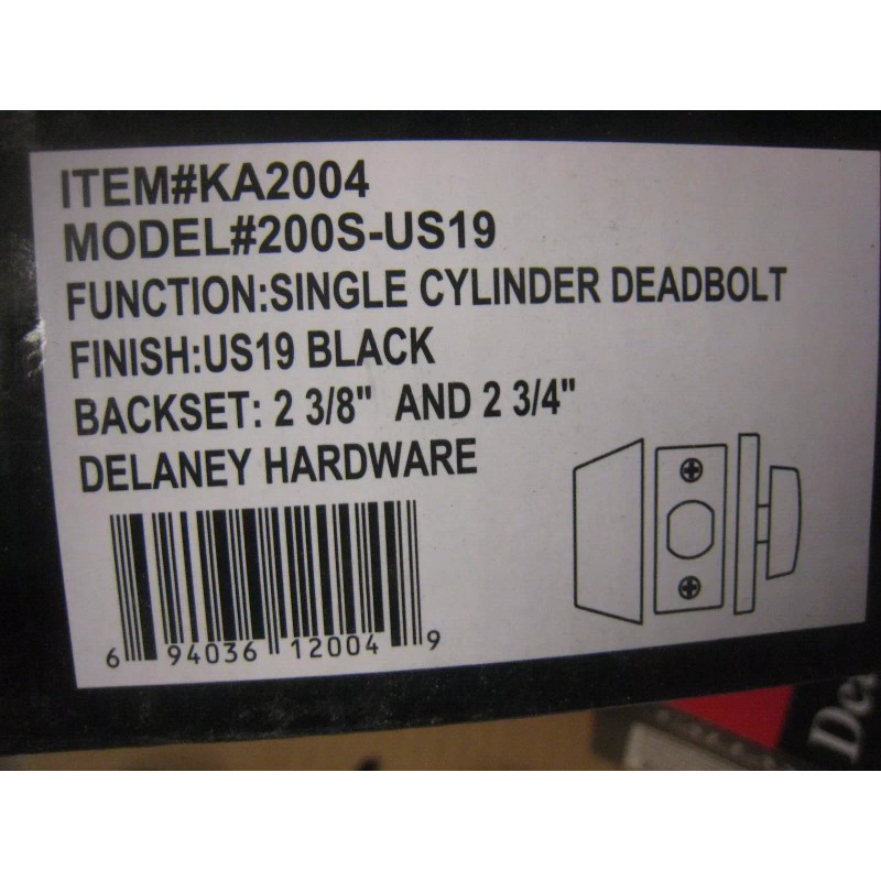 Callan 2 CALLAN Single Cylinder Deadbolt Locks KEYED ALIKE #200SUS19