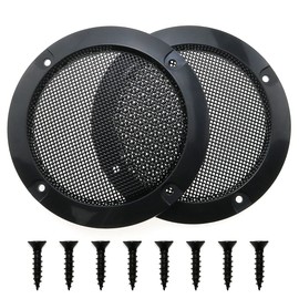 MEETOOT 2pcs Cold Rolled Steel Loudspeaker Net Cover 3" Grill Cover with Mounting Screws for DIY Speaker and Car Speaker