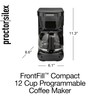 Proctor Silex FrontFill Drip Coffee Maker, Digital & Programmable, 12
