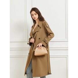 BRYCTSISEN Woven Clutch Purse for Women Fashion Small Square Handbag Vintage Premium Bag PU Leather Handmade Bag (Rose Red3, Large)