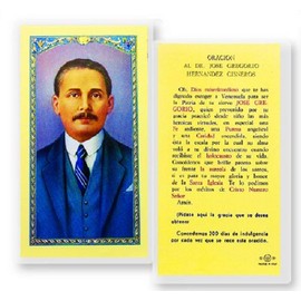 Gifts by Lulee, LLC Jose Gregorio Hernandez Set Candles 2 Velas El Medico Sanador y Trajeta de Rezo Bendita por el Papa