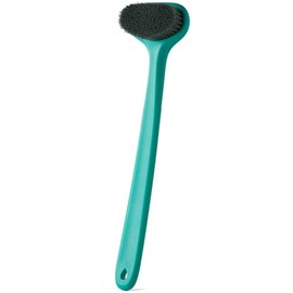 Cepillo de Baño de Mango Largo con Cerdas Suaves para la Espalda Verde