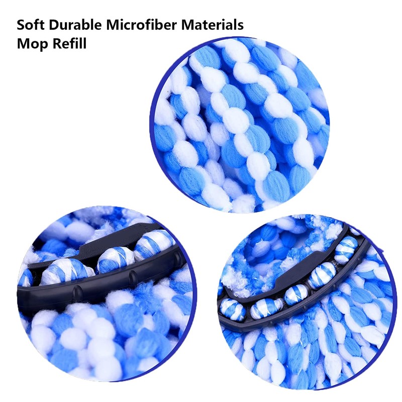 WANGCL 4 Pack Spin Mop Replacement Head for O-Cedar EasyWring