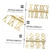 Operitacx 6pcs Clock Numerals Replacement DIY Wall Clock Parts for