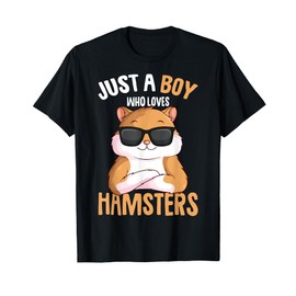 Just a Boy who loves Hamsters Boys Kids Hamster T-Shirt