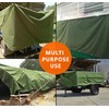 ZUPERIA Canvas Tarp 1 Pack, 8' x 10' ft, 12oz.