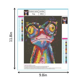 MMAHD 5D DIY Diamond Art Painting Kits for Adults Full,Frog Full Drill Embroidery Paintings Rhinestone Pasted DIY Painting Cross Stitch Arts Crafts for Home Wall Decor 9.8×11.8Inches