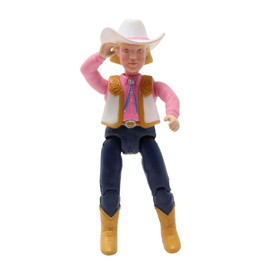 Fisher-Price Replacement Part Loving Family Farm and Dollhouse Lily Gray Horse Playset K6781 - Replacement Blonde Girl Western Horseback Cowgirl Rider Madison - Poseable