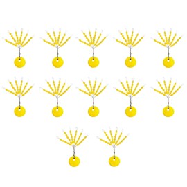 Drchoer Fishing Rubber Bobber Beads Stopper, 6 in 1 Float Sinker Stops, Black Oval,Size L,M,S Available (Orange Oval, M(300pcs))