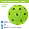 6 - Pack Pickleball Balls, 40 Holes Outdoor Pickleballs, High