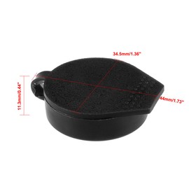 sourcing map Hard Plastic Dust Protection Waterproof Caps Black Suitable for 22 mm Diameter Cam Lock Pack of 4