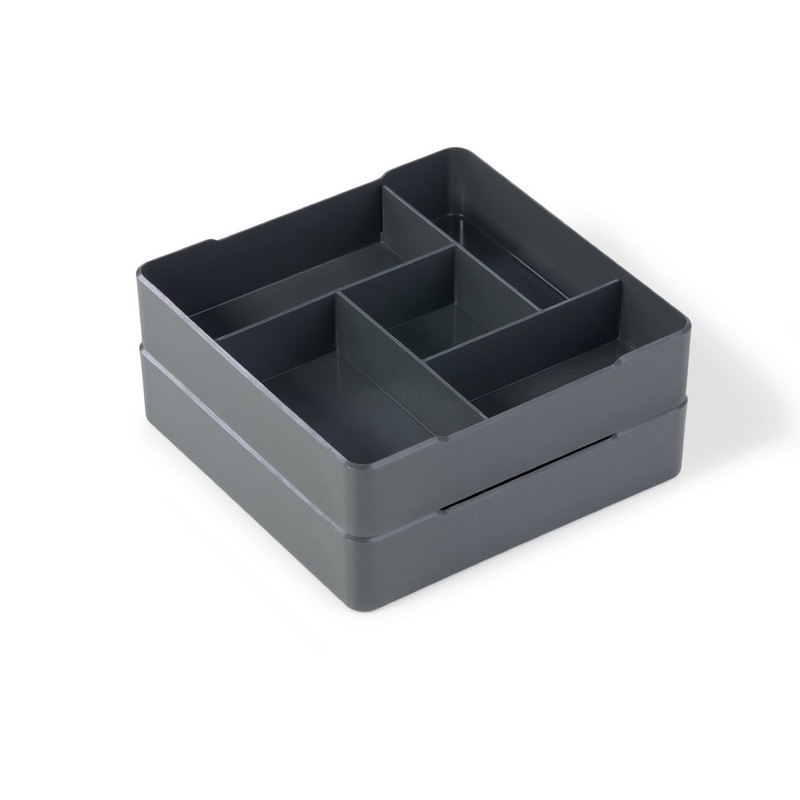 Durable Coffee Point Case Servierhilfe, Dispenser für Kaffeekapseln/Teebeutel/Zuckersticks, anthrazit, 338658