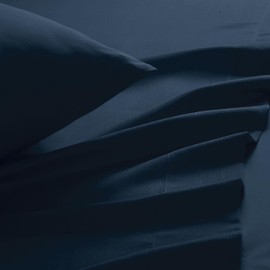 MyOwn California King Sheet Sets - Double Brushed Microfiber Bedding Sets, 4 Piece Deep Pocket Bed Sheets Sets - Ultra Soft, Wrinkle Free, Quick Dry, Easy Care California King Sheets - Mineral Blue