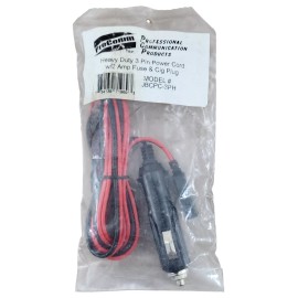 Universal Procomm JBCPC-3PH 3-Pin CB/HAM Radio Replacement Power Cord w/ Lighter Plug