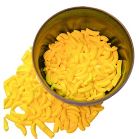Banana Candy - 1 lb of Sweet Crunchy Bright Yellow Banana Shaped Candy