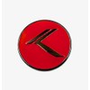 STINGER Vintage K Emblem Badge RED/BLACK-CHROME Front/Rear Round Solid Metal